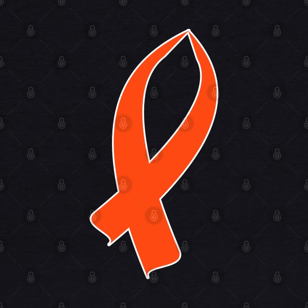 Awareness Ribbon (Orange) by BlakCircleGirl